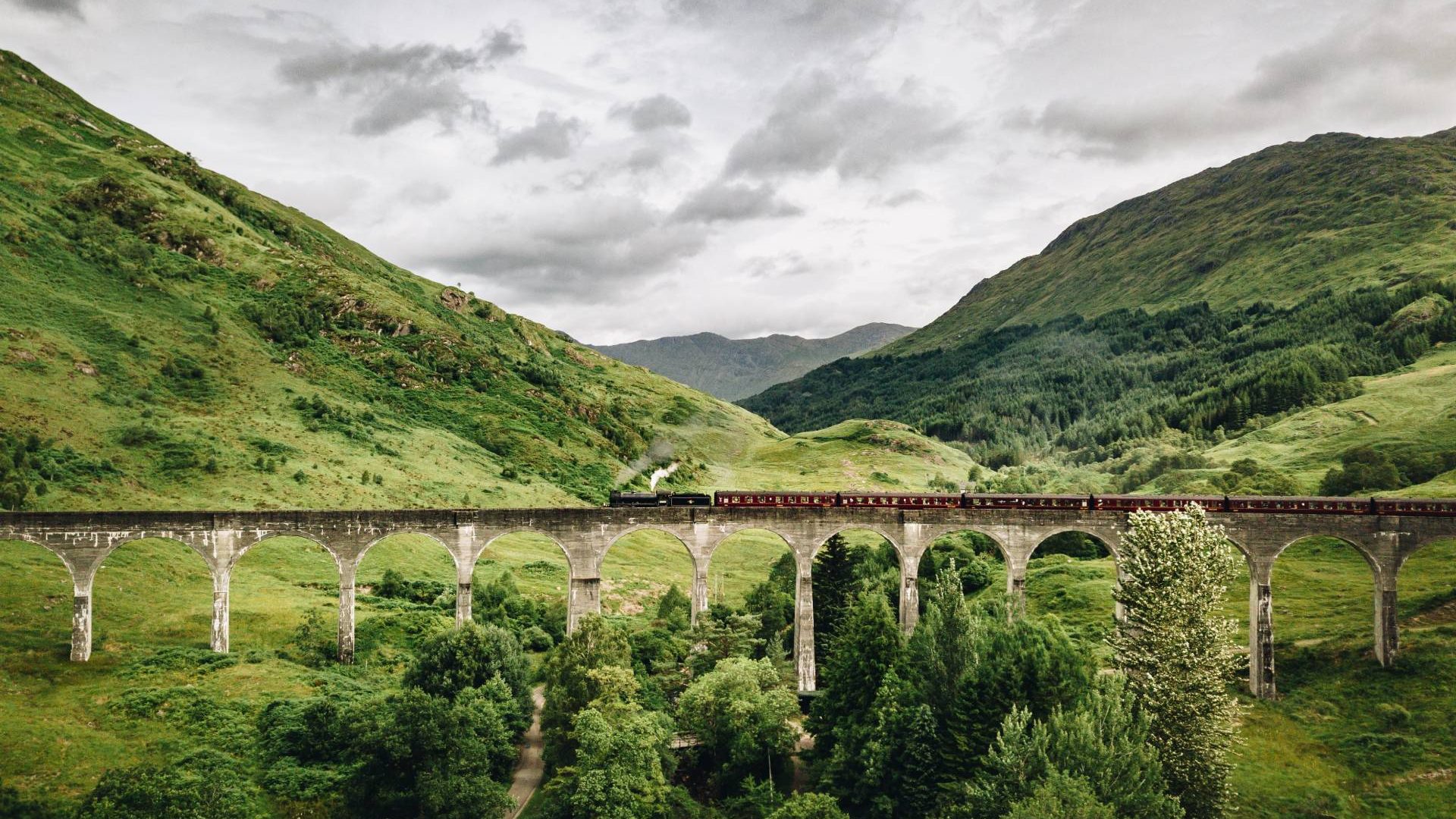 Glenfinnan viaduct Glenfinnan Scotland