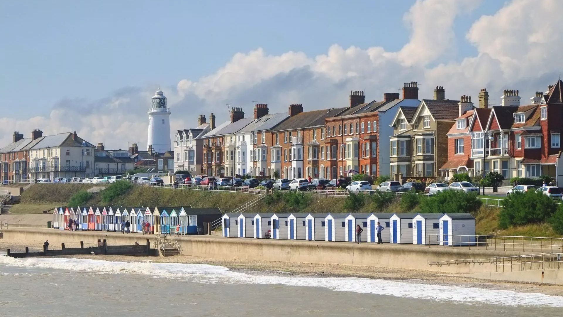 Southwold promenade in Suffolk